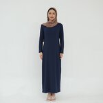 Inner Dress - 5 Colors Long Sleeve Milky Knitted Under Abaya Muslim