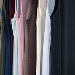 Inner Dress - 11 Colors Crinkle Fabric Abaya Under Slip Dress Muslim