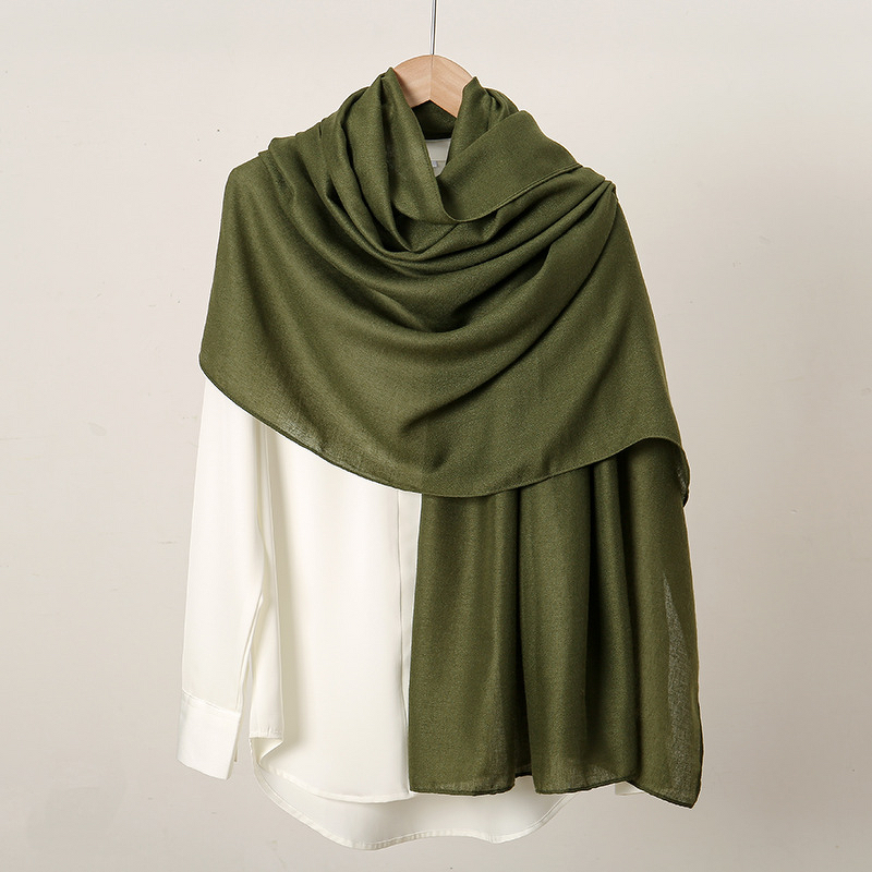 Yibaoli Hot-Selling Customized Solid Color Hooded Scarf Breathable Daily Wear Women's Popular Middle East