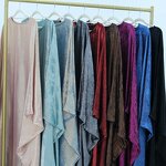 Abaya Manufacturer - 2025 Eid 11 Colors Silver Printed Batwing Butterfly Kaftans