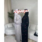 Abaya Manufacturer - Embroidered Nida Open Kimono Latest Eid Dubai Arabic