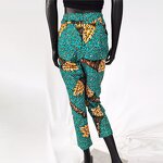 African Pants - Real Ankara 100% Cotton Batik High Waisted Many Colors