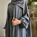 Abaya Manufacturer - 2023 6 Colors New Design Dubai 2 Piece Muslim Abaya Set