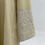 Abaya Manufacturer - 3 Colors Polyester Linen Embroidered Ramadan Eid Dress