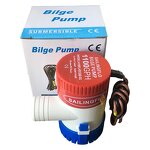 Bilge Pump Manufacturer - 1100GPH Impeller Small Boat Submersible Non-auto Marine