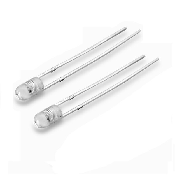 LED Diode - Deep Red 5/8/10MM 660-700nm Water Clear Lens InGaAs