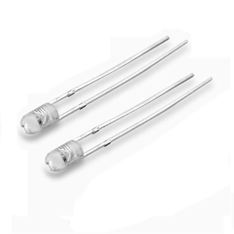 LED Diode - Deep Red 5/8/10MM 660-700nm Water Clear Lens InGaAs