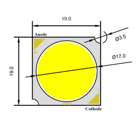 COB LED Module - Starsealand 5000W 120x120 Blue Green White Hole Mounting