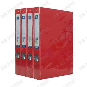 Letter File - 470203 Red Plastic Hard Cover Arch Holder with Lock Fastener