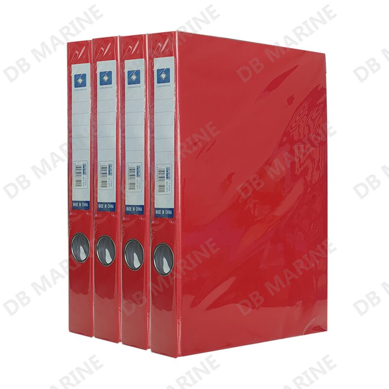 Letter File - 470203 Red Plastic Hard Cover Arch Holder with Lock Fastener