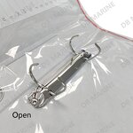 Letter File - 470203 Red Plastic Hard Cover Arch Holder with Lock Fastener