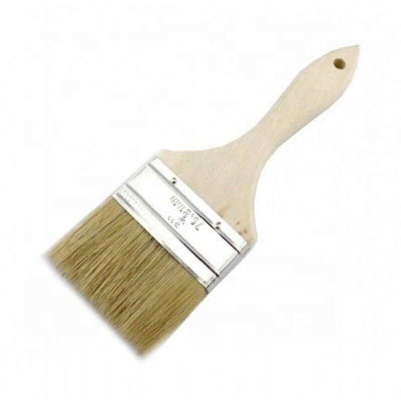 Paint Brush - IMPA510101-09 Wooden Handle Flat Bristle Industrial Wall