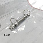 Letter File - 470203 Red Plastic Hard Cover Arch Holder with Lock Fastener