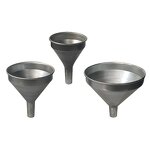 Oil Funnel - IMPA232601-6 125MM Galvanized Steel & Iron with SS Strainer