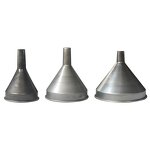 Oil Funnel - IMPA232601-6 125MM Galvanized Steel & Iron with SS Strainer
