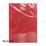 Letter File - 470203 Red Plastic Hard Cover Arch Holder with Lock Fastener