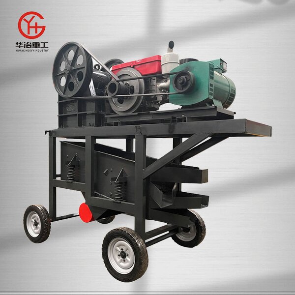Jaw Crusher Manufacturer - HUAYE 400t/h Volcanic Rock AC Motor Mining Production Line