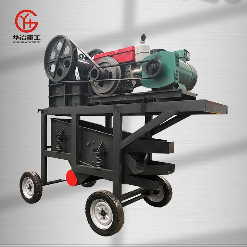 Jaw Crusher Manufacturer - 250X400 Diesel Mini with Screen Conveyor Feeder Mining Gear