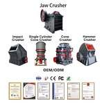 Jaw Crusher Manufacturer - Aggregate Mining Quarry Stone Ore Granite Limestone Motor Gear