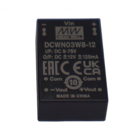 DC-DC Converter Manufacturer - MEAN WELL DCWN03W8-15 3W 9-75V Input for Monitoring & Diagnostic Systems