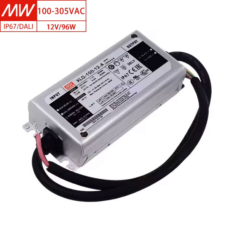 LED Driver Manufacturer - Mean Well XLG-100-12-A 100W 12V IP67 Constant Voltage for Outdoor Lighting USA Shipping