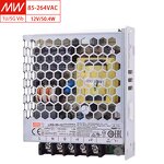 Power Supply Manufacturer - MEAN WELL LRS-50-12 12V 4.2A 50W 86% Eff. Metal Case for USA Shipping