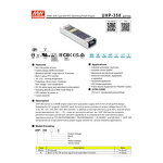Switching Power Supply Manufacturer - MEANWELL UHP-350-24 94% Eff. 350W Slim for Industrial Automation