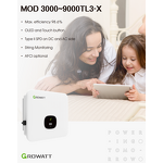Solar Inverter Manufacturer - Growatt MOD 9000TL3-X 9kW Three Phase 1100V DC 98.6% Eff. IP66 Protection
