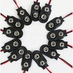 Battery Connector - DCK1 9V Battery Snap Clip Power Connector