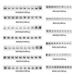 Capacitor Kit - 130pcs SMD 4.7uF-220uF Aluminum Electrolytic 13 Specs