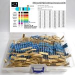 Resistor Kit - 650pcs 2W 1% 1R-2.2M 130 Values Metal Film