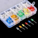 LED Kit - 200PCS 5mm F5 5 Different Colors Assortment Set Box