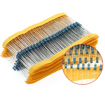 Resistor Kit - 1280PCS 1/4W 1% 1ohm-10Mohm 64 Values Metal Film
