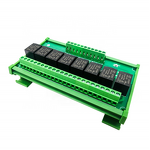 Relay Module - 8-Channel 5V/12V/24V High-Level Optocoupler Isolation