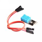 Temp Humidity Sensor - DHT11 3.3V-5V Digital Module with Dupont Wires