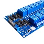 Relay Module - 16-channel 5V 12V Optocoupler LM2596 Power Supply Board
