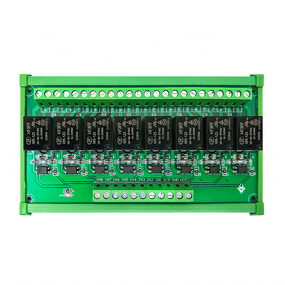 Relay Module - 8-Channel 5V/12V/24V High-Level Optocoupler Isolation