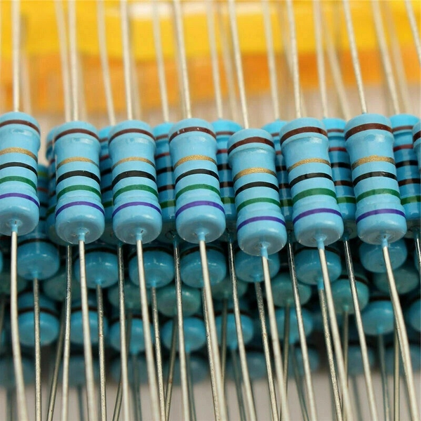 Resistor Kit - 650pcs 2W 1% 1R-2.2M 130 Values Metal Film