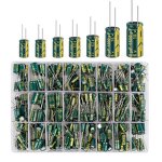 Capacitor Kit - 460PCS Green 6.3V-50V Electrolytic Capacitor 24 Kits