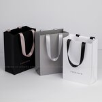 Paper Bag Manufacturer - Custom Logo Ribbon Handle Tote Luxury Gift Paper Shopping