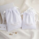 Satin Pouch Manufacturer - Custom Logo Dense Silk Satin Dust Bag Jewelry Drawstring