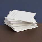 Display Card Manufacturer - 8x8/6x6cm White Custom Logo Earring Necklace Card