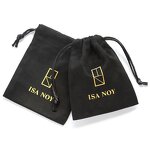 Jewelry Pouch Manufacturer - Custom Logo Luxury Soft Flannel Suede Drawstring Pouch