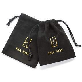 Jewelry Pouch Manufacturer - Custom Logo Luxury Soft Flannel Suede Drawstring Pouch