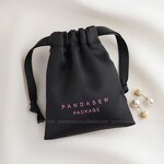 Satin Pouch Manufacturer - Custom Logo Luxury Black Dense Silk Satin Boutique Pouch