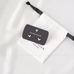 Jewelry Pouch Manufacturer - Custom Logo Drawstring Pouch with Jewelry Display Card