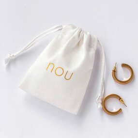 Jewelry Pouch Manufacturer - Custom Logo 8*10cm White Suede Drawstring Pouch