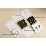 Display Card Manufacturer - Custom Logo 400gsm Paper Necklace Earring Holder Card