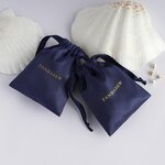 Satin Pouch Manufacturer - Custom Logo Satin Drawstring Closure Jewelry Gift Pouch