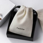 Cotton Bag Manufacturer - Custom Logo 10x8cm Beige Cotton Canvas Drawstring Pouch
